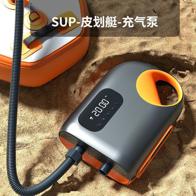 户外便携式电动车载充气泵 户外帐篷SUP浆板皮划艇无线充气泵跨境|undefined