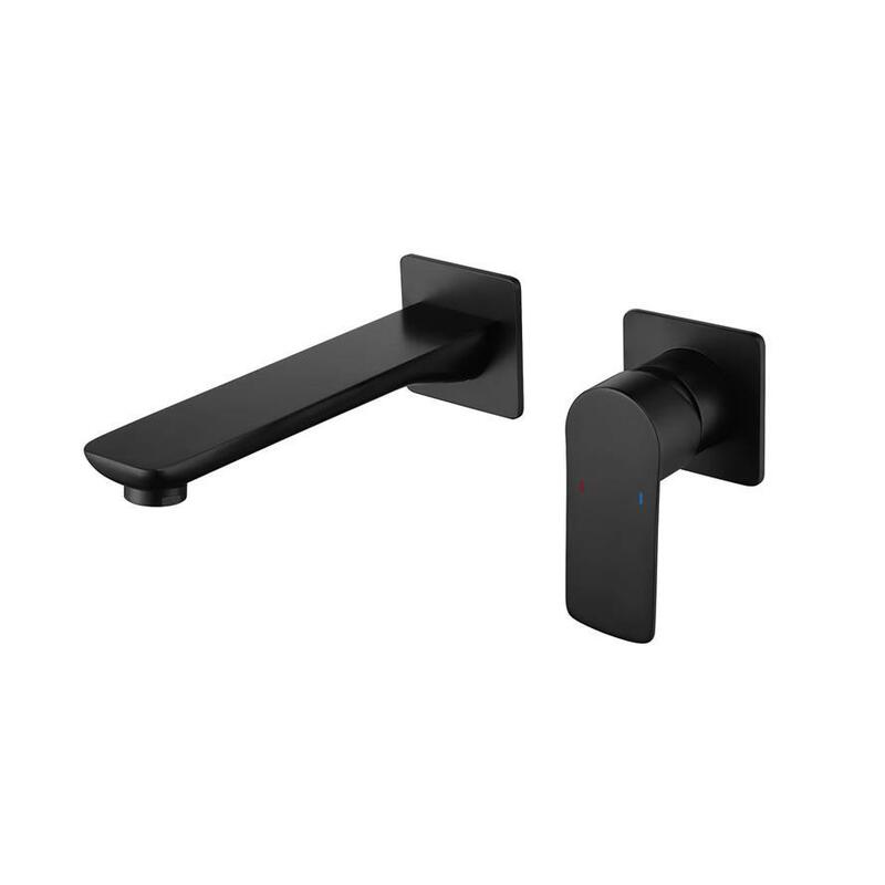 Kaiping Youjia Bathroom Black Concealed Faucet with Embedded Box Basin Single Handle Wall-Mounted Wall Water Outlet 38109