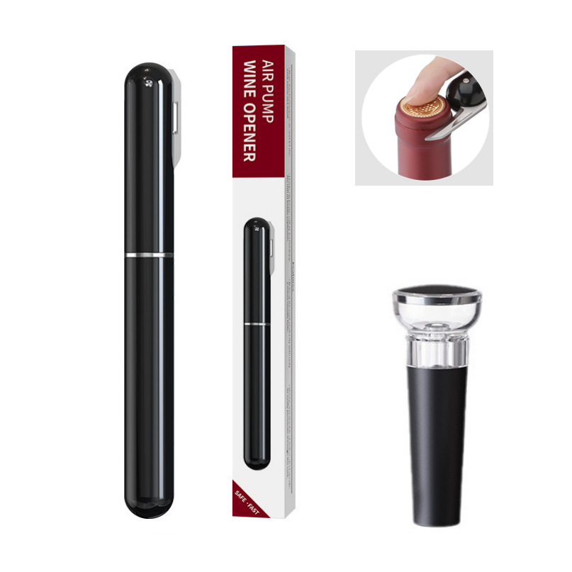 Fábrica directa de venta spot transfronteriza lápiz neumático abre botellas de vino tipo aguja manual abre botellas de vino abre botellas