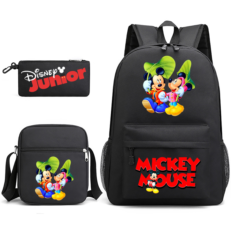 3-pieza portátil traje para niñas estudiantes universitarios niños mochila de lona Mickey/ratón 2022
