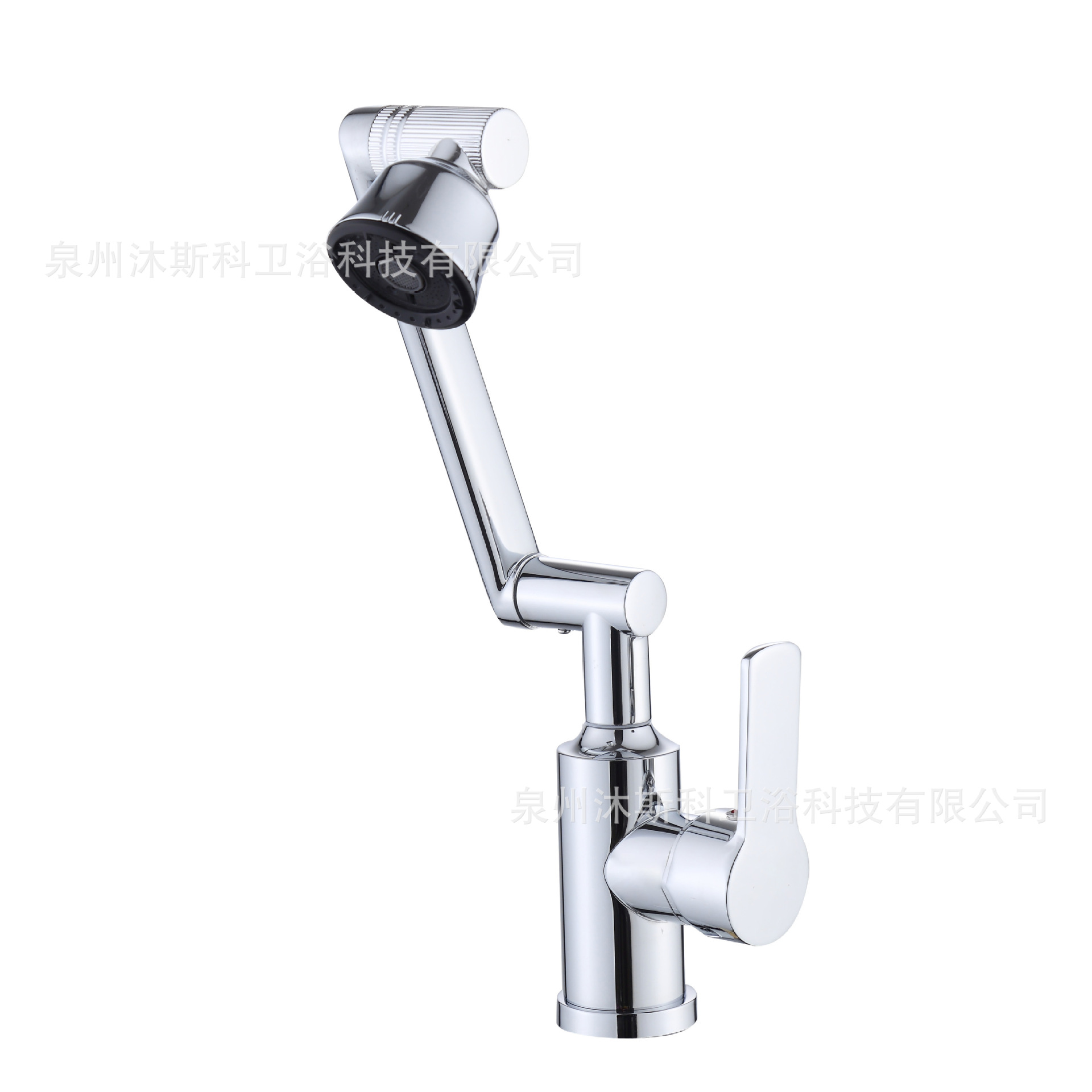 Grifo de acero inoxidable, grifo de brazo robótico, lavabo de cocina para el hogar, salida de agua de cuatro velocidades, grifo de agua caliente y fría giratoria universal