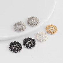 14K����ɫ�����ʯ�����U�ջ�ñ������朸���diy�Ʒ���