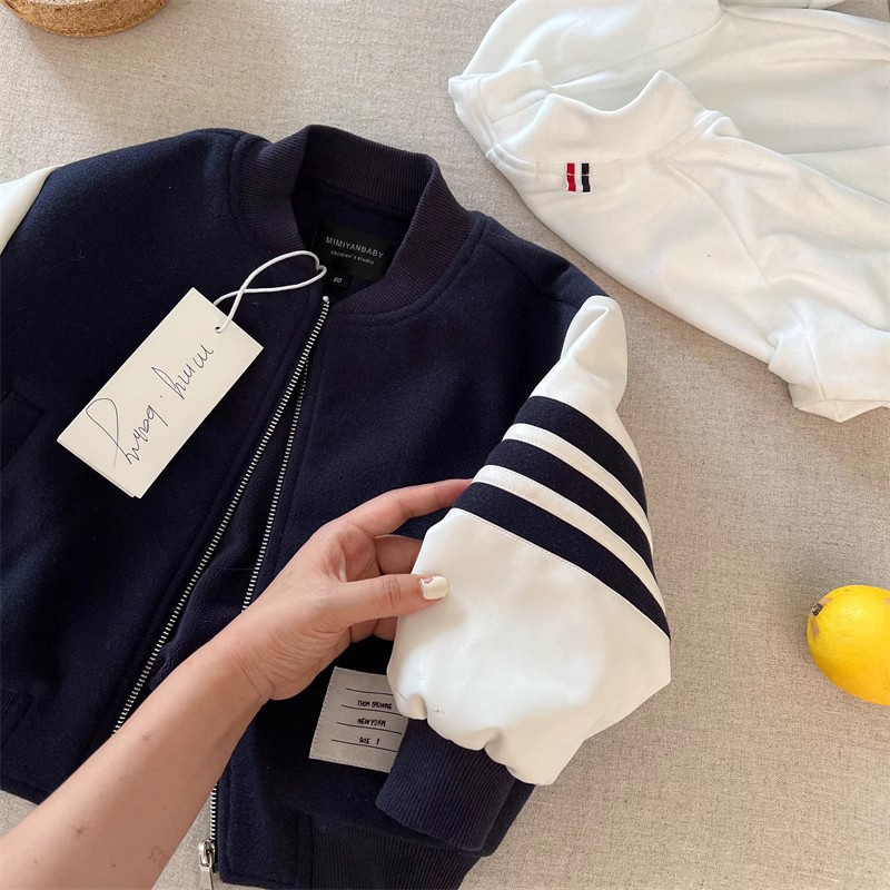 Children's Star Circle 2024 estilo caliente estilo de otoño e invierno fresco estilo coreano chaqueta suelta estilo de invierno estilo casual estilo occidental ropa para niños versión coreana