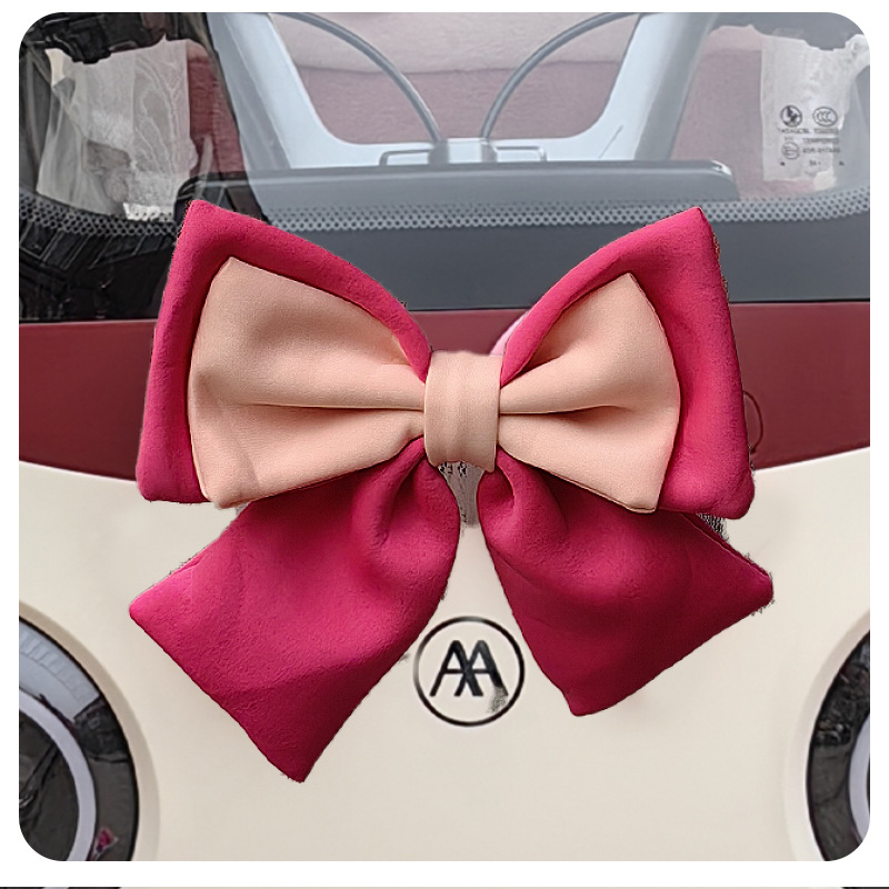 Decoración de coche eléctrico con lazo, asiento trasero, accesorios para casco, red creativa personalizada, decoración de cola de motocicleta de tres ruedas Emma