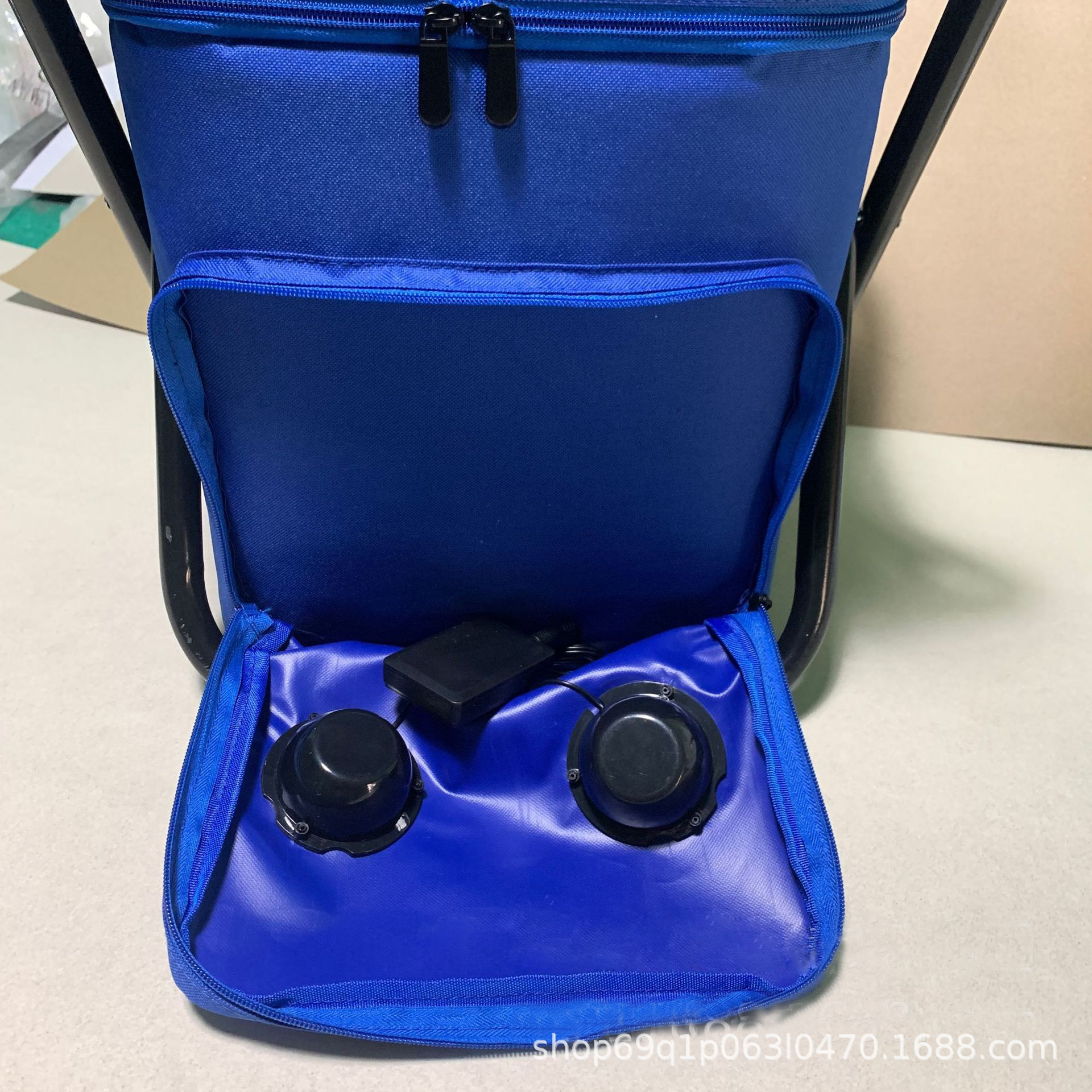 Taburete plegable multifuncional con paquete de hielo acústico con paquete de aislamiento térmico, taburete de pesca, silla de playa, taburete ligero al aire libre