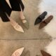 Internet Celebrity Shoes Spring Niche Design Soft Leather Half-covered Low-heeled Slippers Women's Outwear French Elegant Single-layer Shoes with Pointed Toe