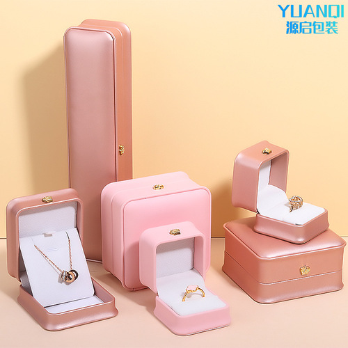 PU leather crown waist jewelry box pendant ring box bracelet bracelet necklace earrings jewelry packaging accessory gift box