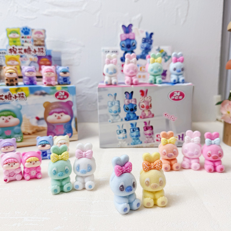 Foreign Trade Interstellar Baby Stitch Mini Cute Blind Box Resin Crafts Ornaments Figurines Trendy Toys Fortune Blind Bag