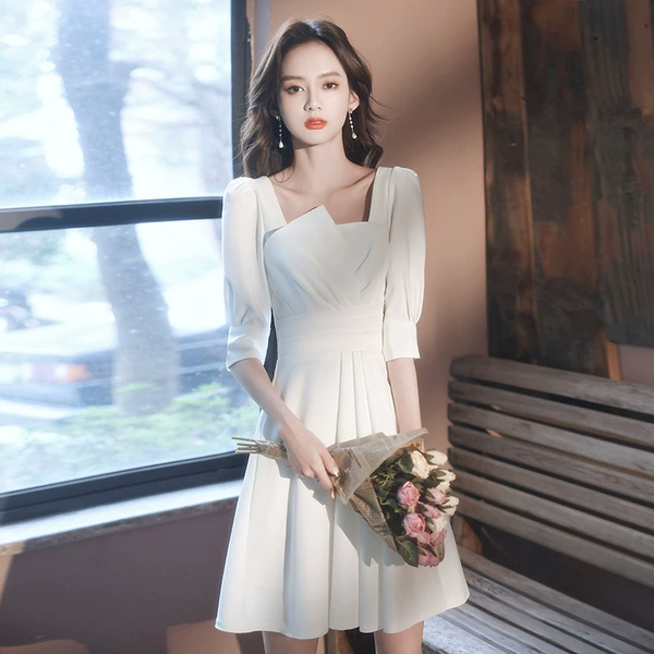 White-Short-Middle Sleeve