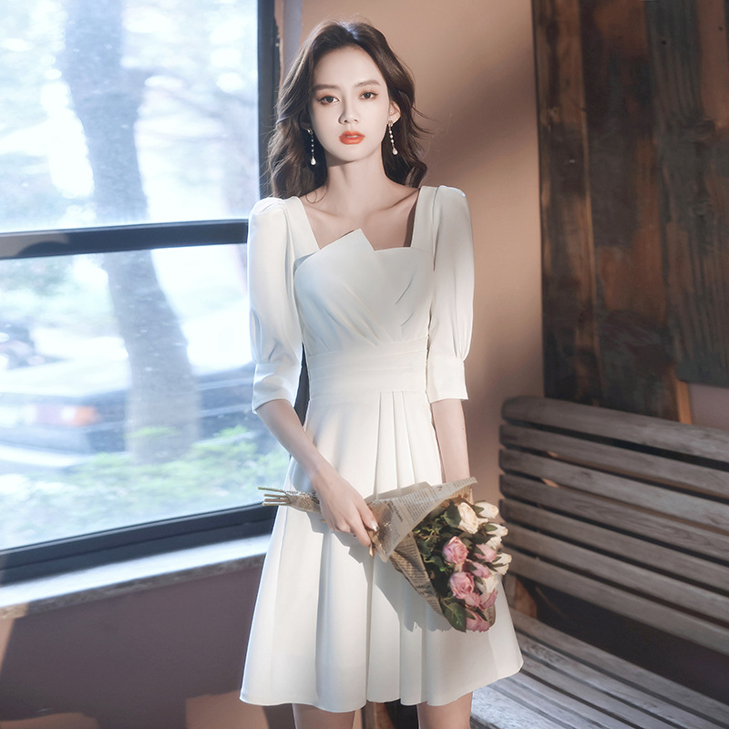 White-Short-Middle Sleeve