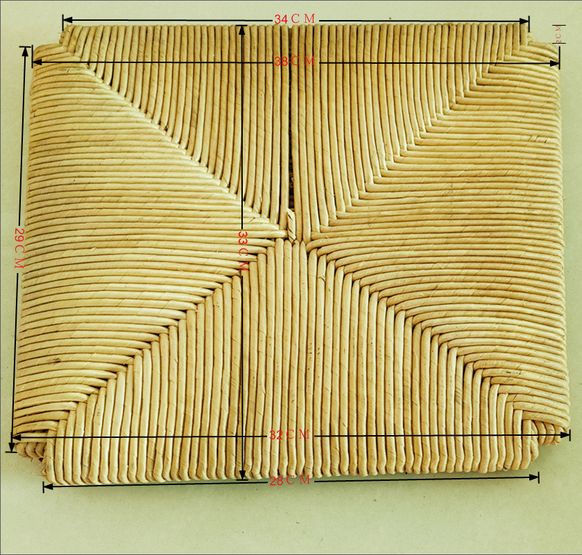 Cojín de Paja para Silla Tejido a Mano para Sillas y Taburetes