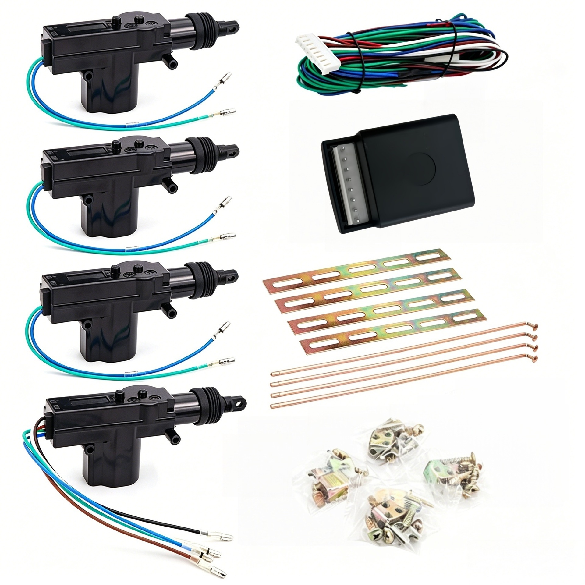 DC12V Universal Car Electric Central Door Lock System 4-Door Central Control Lock Car Central Control Door Lock