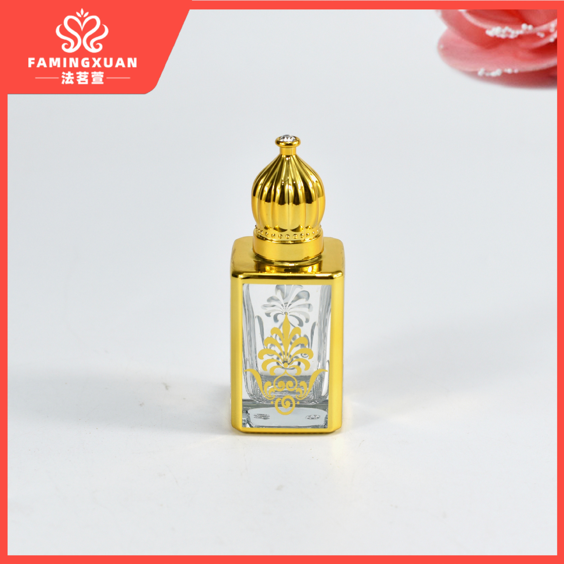 Botella de perfume faimingxuan sub-embalaje botella vacía perfume a granel botella vacía 15ML bola de cristal de perfume botella vacía