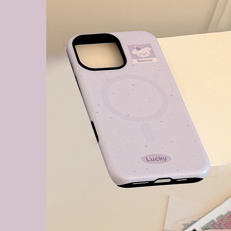 小動物磁気スタンド付きスマホケース Apple iPhone16対応 13フィルム 15promaxハードケース 14韓国風 17|undefined