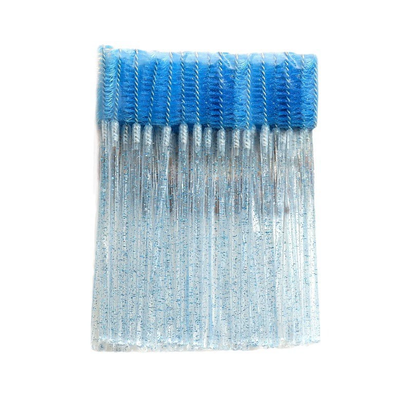 Handheld brush with rhinestones for eyelashes, pack