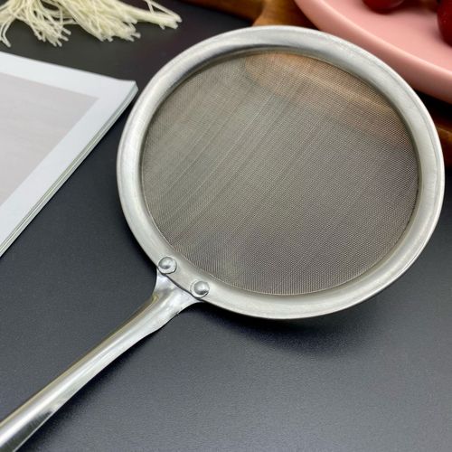 Stainless steel filter sieve soymilk net sieve household kitchen noodle scoop baking skimmer juice flour sieve