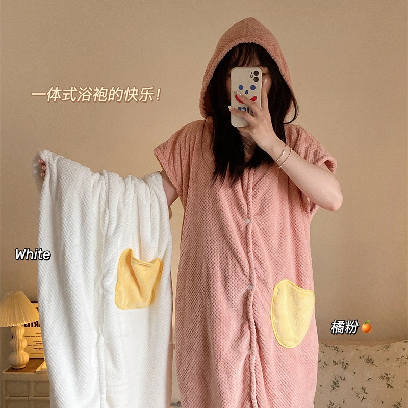 (2개) 목욕 타월 여성 여름 목욕 가운 물 흡수성 빠른 건조 성인 후드 케이프 목욕 스커트 목욕 타월 착용