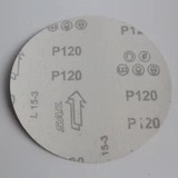 pulido pulido redondo al por mayor papel de lija papel de lija arena roja al por mayor floc floc autoadhesivo papel de lija floc