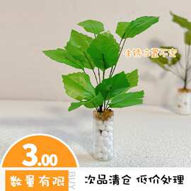 娃娃屋配件微缩模型玩具次品迷你盆栽芭蕉树摆件装饰绿植CP-K102