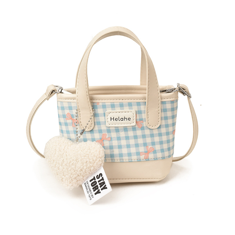 Bolsas infantiles de comercio exterior transfronterizo pequeñas bolsas frescas de amor colgante bolsas de cubo de mano lindas bolsas de hombro de niñas