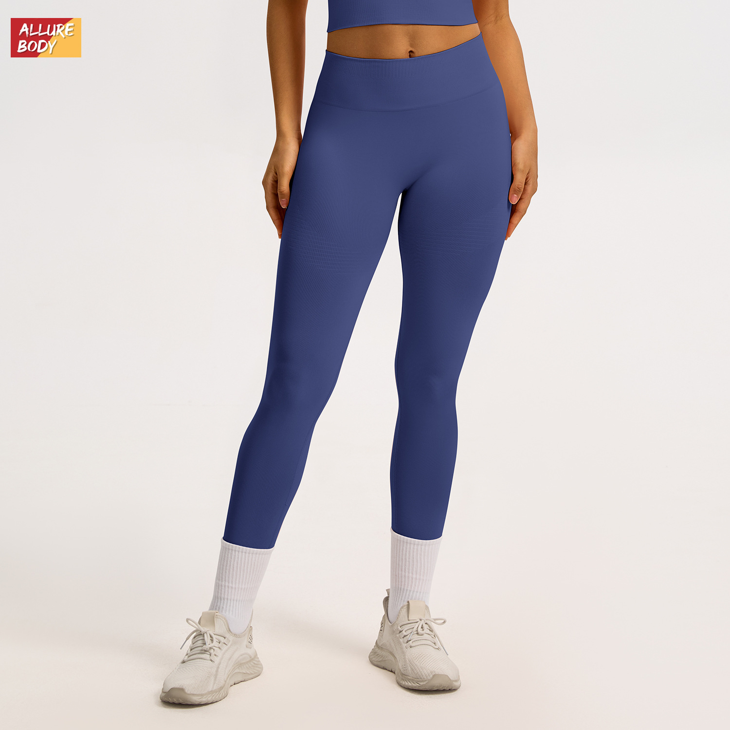 Pantalones de fitness de cintura alta apretados transfronterizos, pantalones deportivos de correr de alta elasticidad.