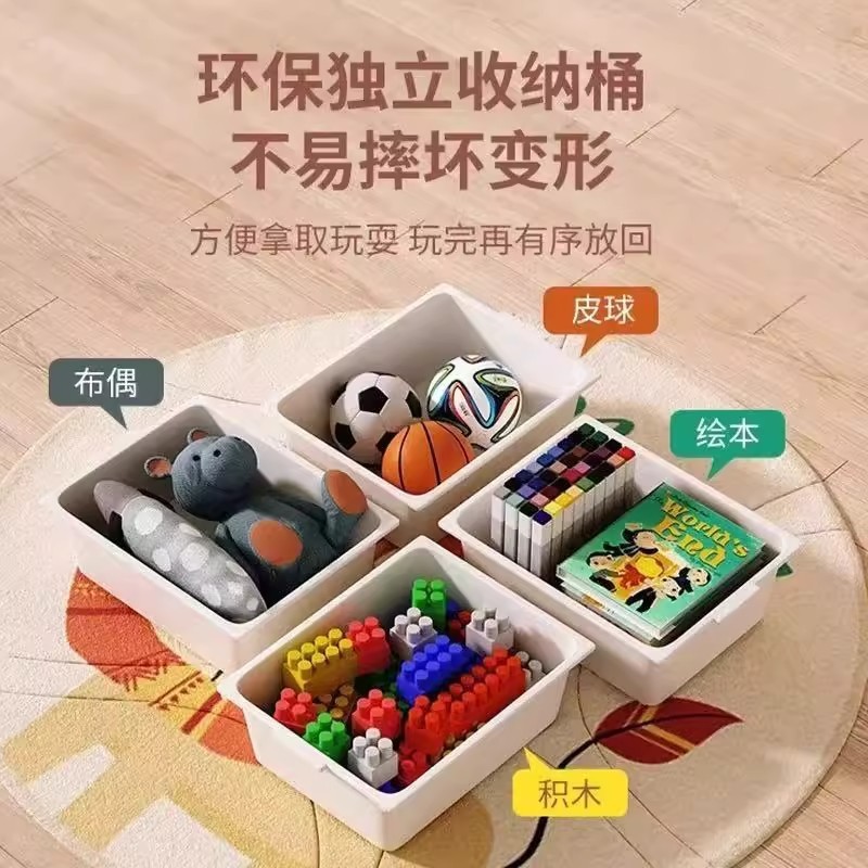 儿童玩具收纳架置物架多层客厅玩具书架二合一收纳推车幼儿园收纳|undefined