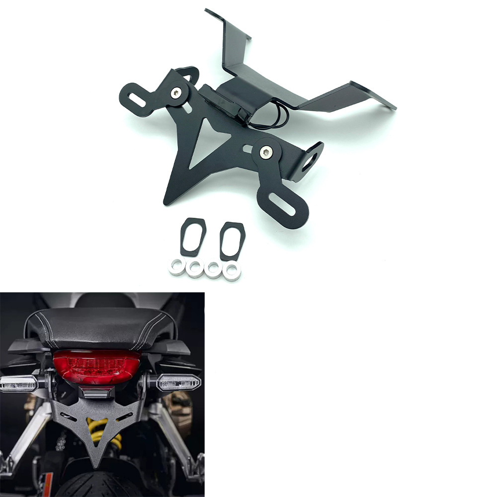 Suitable for Honda CB650R CBR650R 19-20 modified rear rear bracket license plate frame short tail frame license plate frame