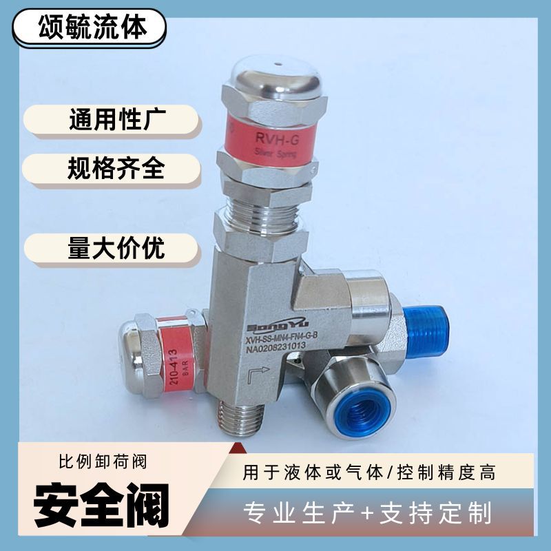 不锈钢安全阀6000psi螺纹安全阀氢能源弹簧式中低压安全阀批发