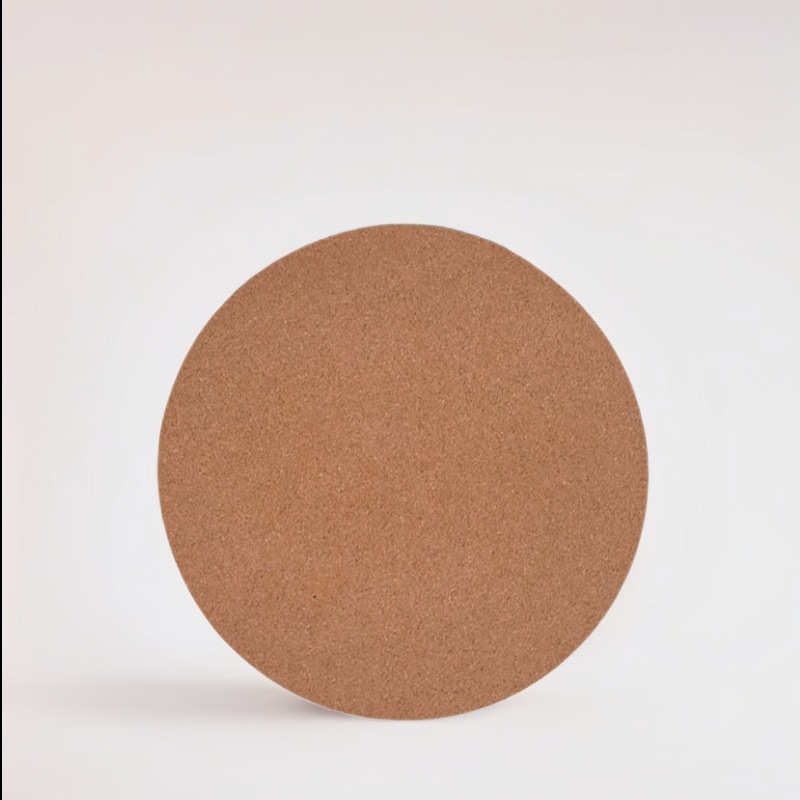 almohadilla de ratón de caucho corcho, logotipo de impresión de serigrafía, almohadilla de escritorio antideslizante gruesa, almohadilla de ratón de computadora pequeña