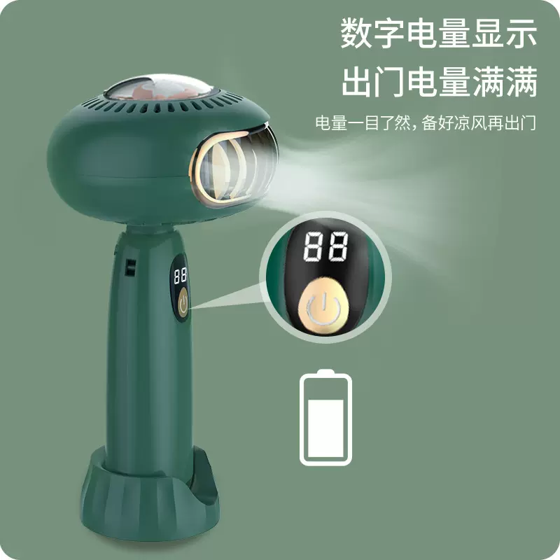 萌宠创意风扇usb手持小电风扇静音迷你懒人便携小可充电充电式