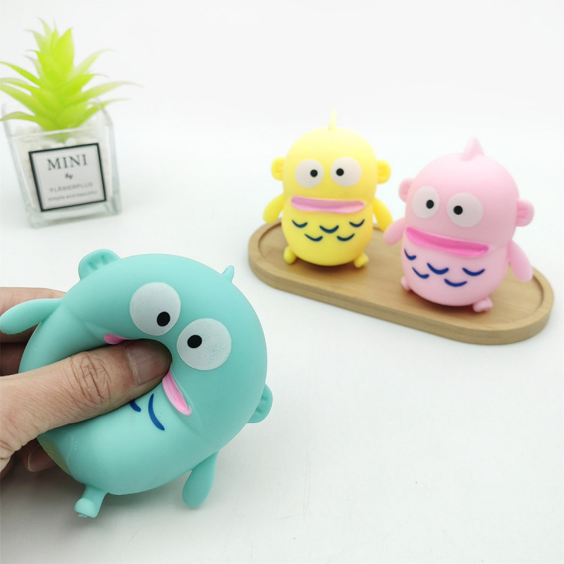 Unzip the Ugly Fish Monster, Creative and Cute Ugly Fish Monster Tpr Soft Plastic Flour Toy Cross-Border Wholesale