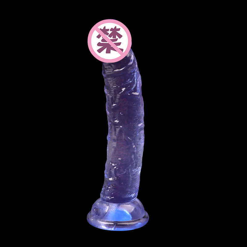 Crystal Transparent Suction Cup Dildo with TPE Body and Strong Suction Base — detail image 12