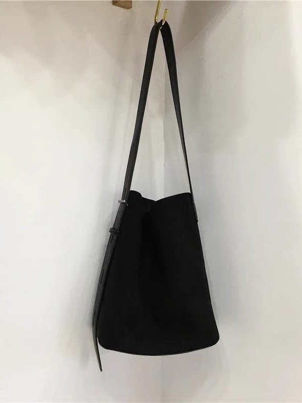 Korean Style Niche Ins Suede Retro Leopard Print Bucket Bag Versatile Shoulder Crossbody Tote Bag For Women - Thumbnail 5