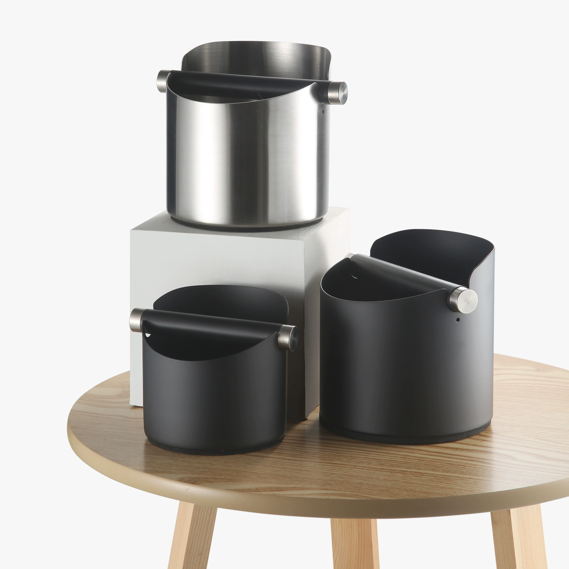 Полуавтоматический контейнер для кофейной гущи, ящик для сбора кофейной гущи, прочный контейнер для кофейной гущи, мини-портативный