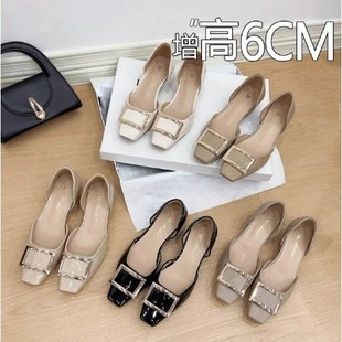 ������6cm��ЬŮ2026�¿���Ƥrv���۷�ʽ���|�пշ��^����ƽ��Ь