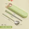 Cute space capsule [Little Deer Chopsticks and Spoon Box] three-piece set