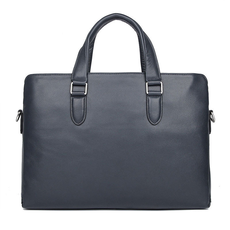 Fabricante de bolsos de cuero genuino para hombre, venta al por mayor, bolso para portátil de 14 pulgadas, bandolera, maletín, bolso mensajero