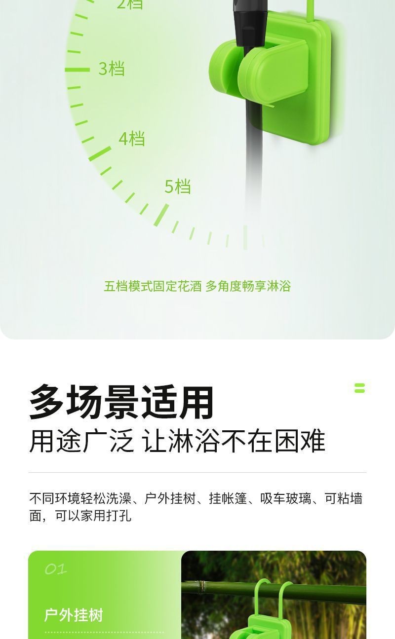 Outdoor bathing wonder: Electric showerhead, full-screen, simple and portable self-priming electric pump shower undefined