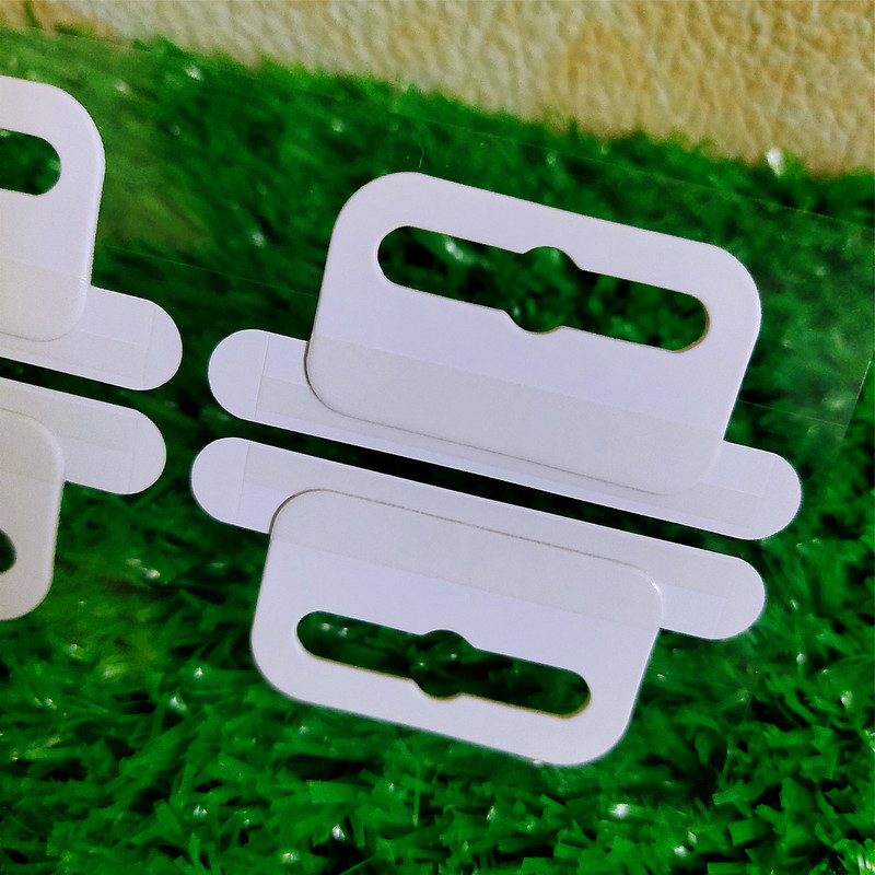 Universal Charger data cable headset packaging Green Arrow Mark Hook aircraft hole anti-counterfeiting self-adhesive environmental protection paper hook