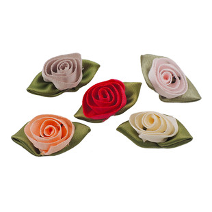 Meisuyuan Cross-Border Flower Decoration DIY Handmade Ribbon Flower Clothing Accessories Accessories Tulip Small Flowers DIY Accessories