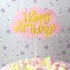 Copyright Baking Cake Decoration Black Yun Duo Golden Birthday Happy Cake Plug -in Birthday Cake Account