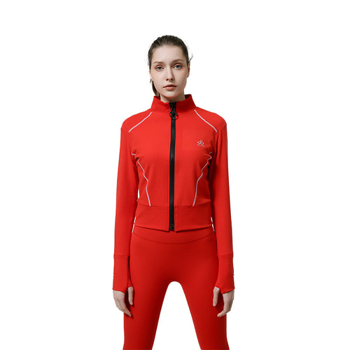 Women's Autumn/Winter New Fitness Sports Yoga Hoodie Sweatshirt Slim Fit Quick Dry Outdoor Running Jacket Top