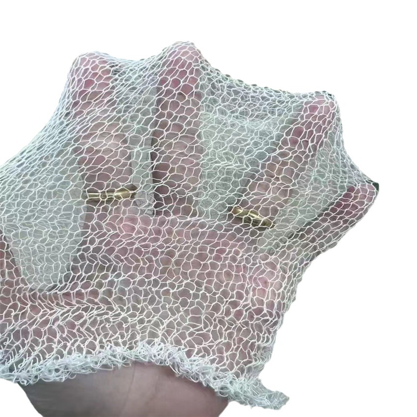 全棉水产养殖网布养殖鲍鱼棉网可降解棉网布鲍鱼养殖 圆桶棉网布
