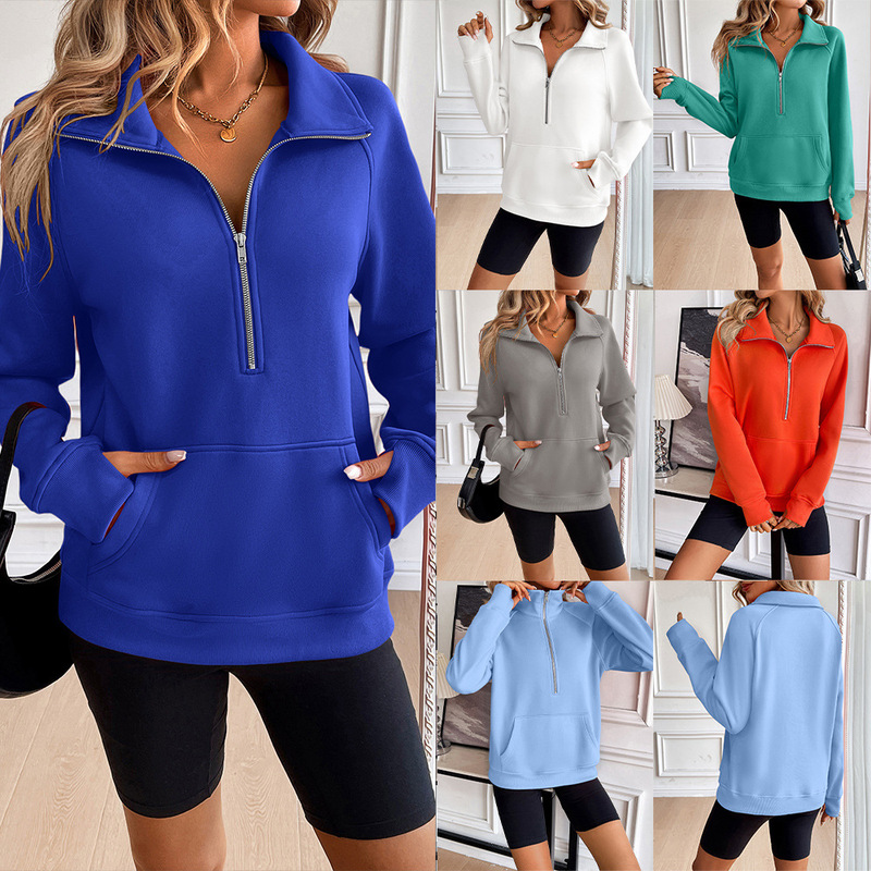 Amazon autumn and winter new cross-border European and American women's loose pullover long sleeve casual sweater top women Amazon autumn and winter new cross-border European and American women's loose pullover long sleeve casual sweater top women