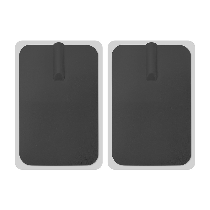Electrodos adhesivos de silicona 6x9 mm, parches de terapia TENS para masaje y fisioterapia