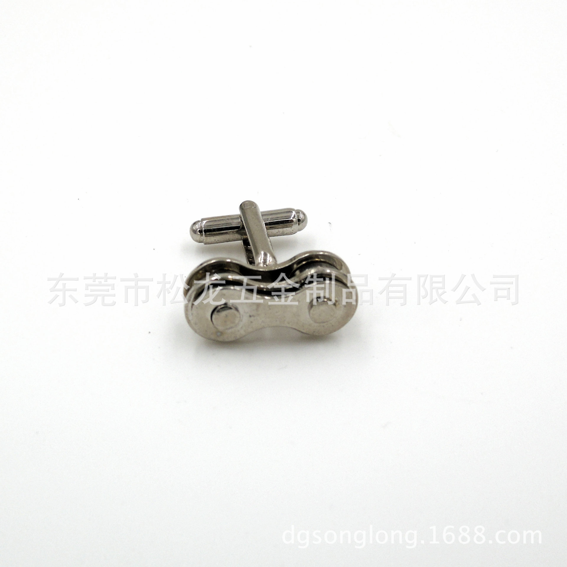 厂家批发 不锈钢 银色 自行车链 个性 袖扣