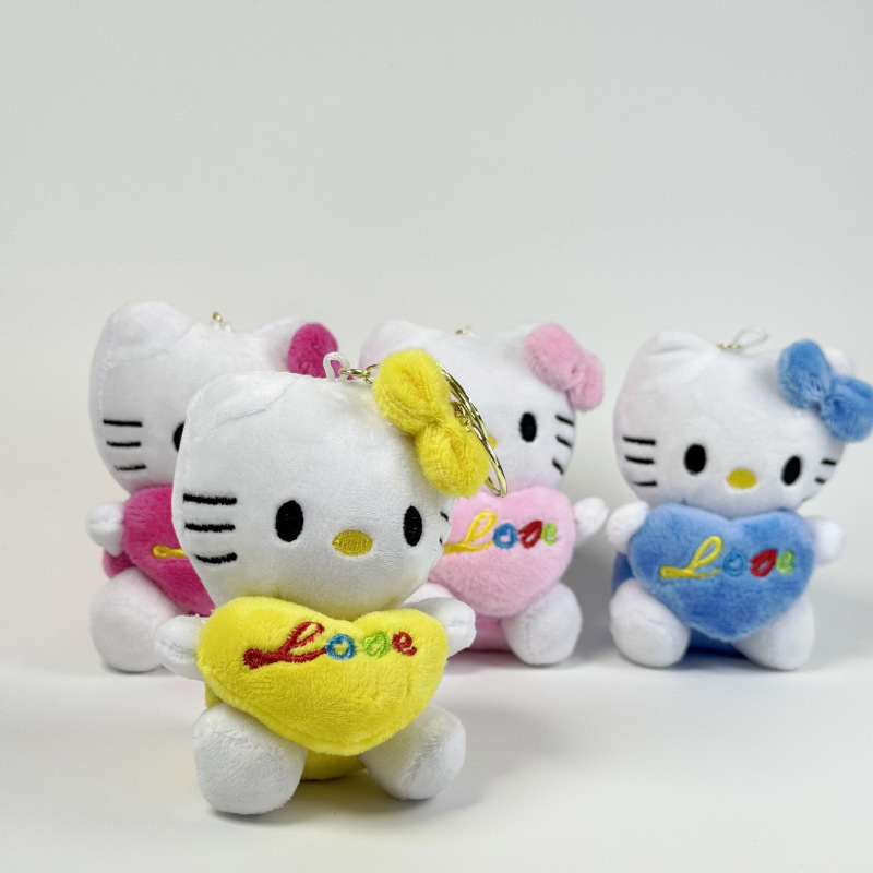 网红可爱萌小猫咪挂件毛绒玩具公仔小猫包包挂饰钥匙扣布娃娃玩偶|undefined