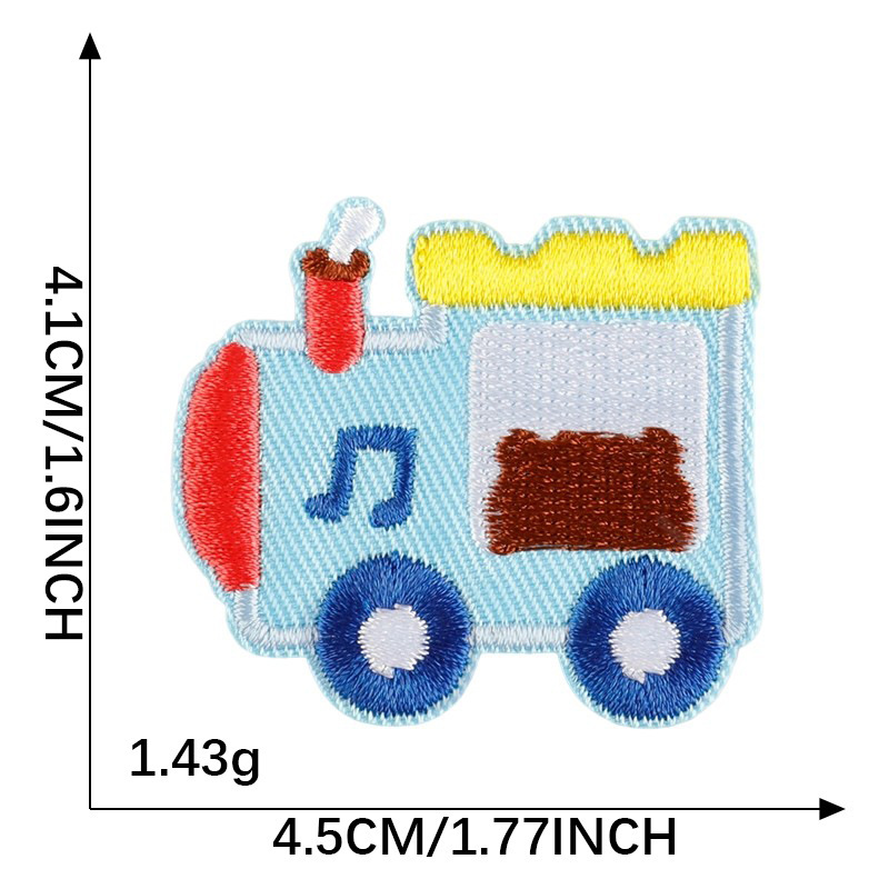 コンピュータ刺繍ラベルかわいい刺繍ステッカー韓国語版 diy 装飾パッチステッカー自己粘着オリジナル漫画車布ステッカー|undefined