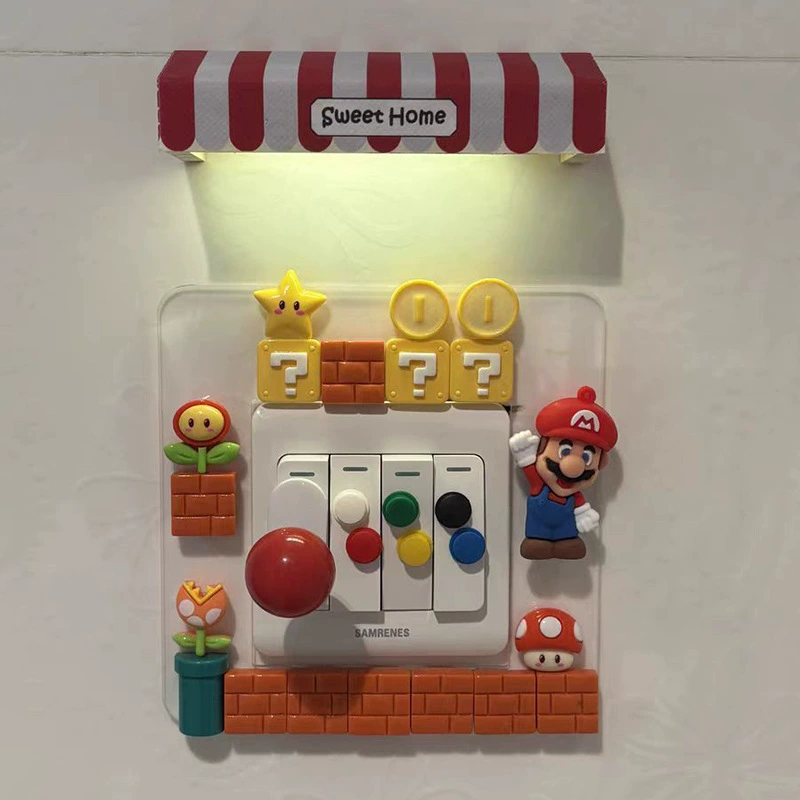Музыкальный ключ Mario в виде трехмерной милой плюшки, творческие акриловые украшения, защитный чехол