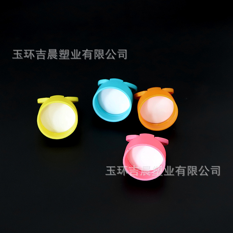 多色卡通拉环盖一次性塑料杯瓶38口翻盖式拉环奶茶杯盖4款颜色|undefined